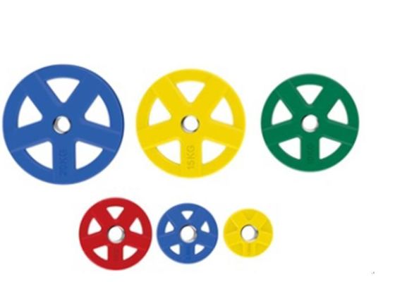 কম শব্দযুক্ত ওজন উত্তোলনের প্লেট রাবার-লেপা সংস্করণ উচ্চ প্রভাব প্রতিরোধের টেকসই প্লেট ভারী শুল্ক জিমের জন্য ডিজাইন করা হয়েছে