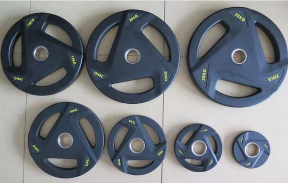 সমস্ত বাণিজ্যিক ক্লাবের জন্য ব্যারবেল ওজন প্লেট কম গোলমাল রাবার লেপা সংস্করণ ইউনিট ওজন 2.5 পাউন্ড 20 কেজি টেকসই জিম সরঞ্জাম